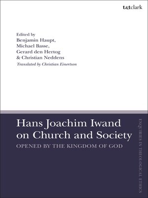 cover image of Hans Joachim Iwand on Church and Society